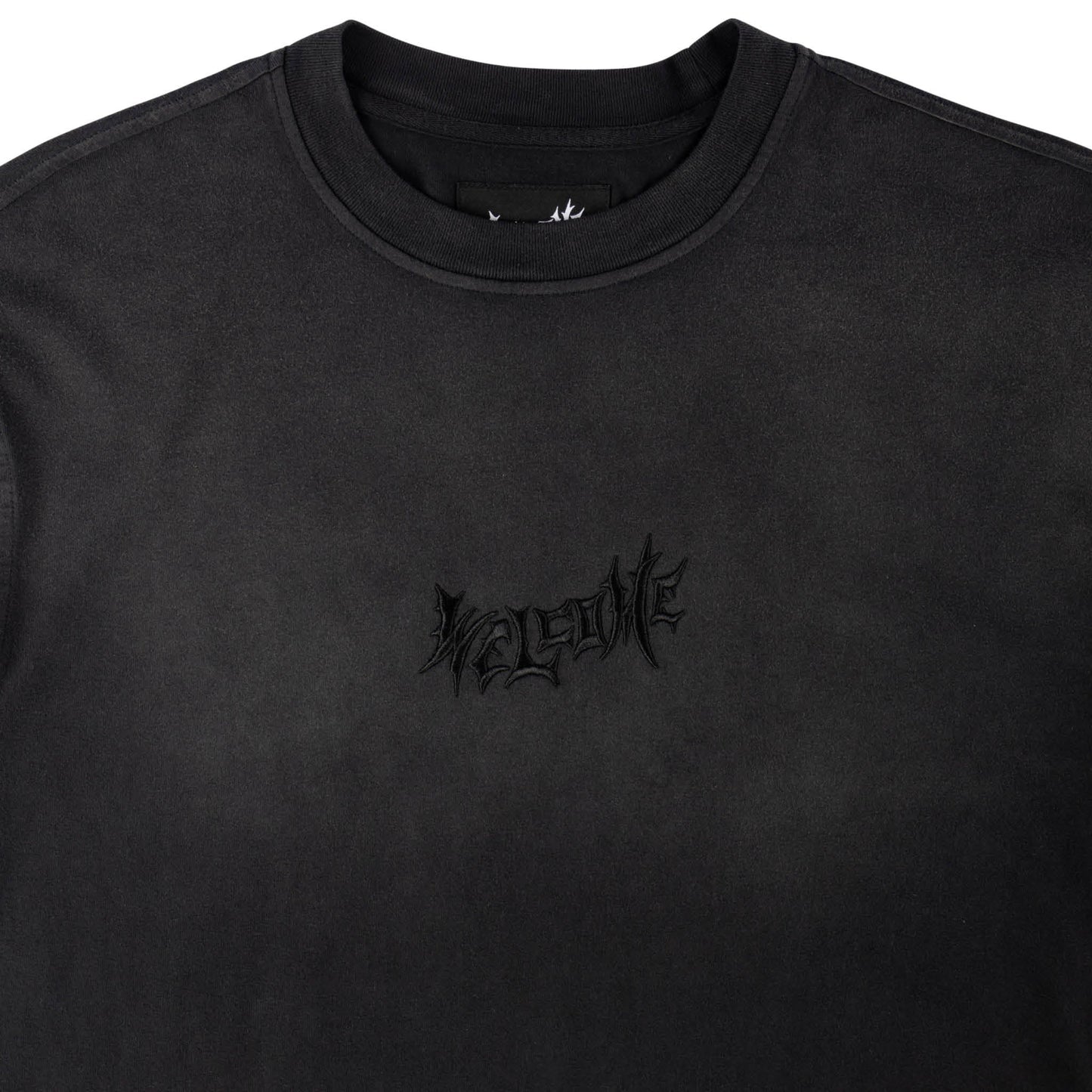Vamp S/S Garment-Dyed Enzyme Washed Knit - Black
