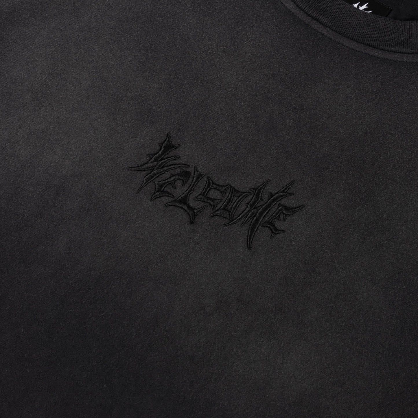 Vamp S/S Garment-Dyed Enzyme Washed Knit - Black
