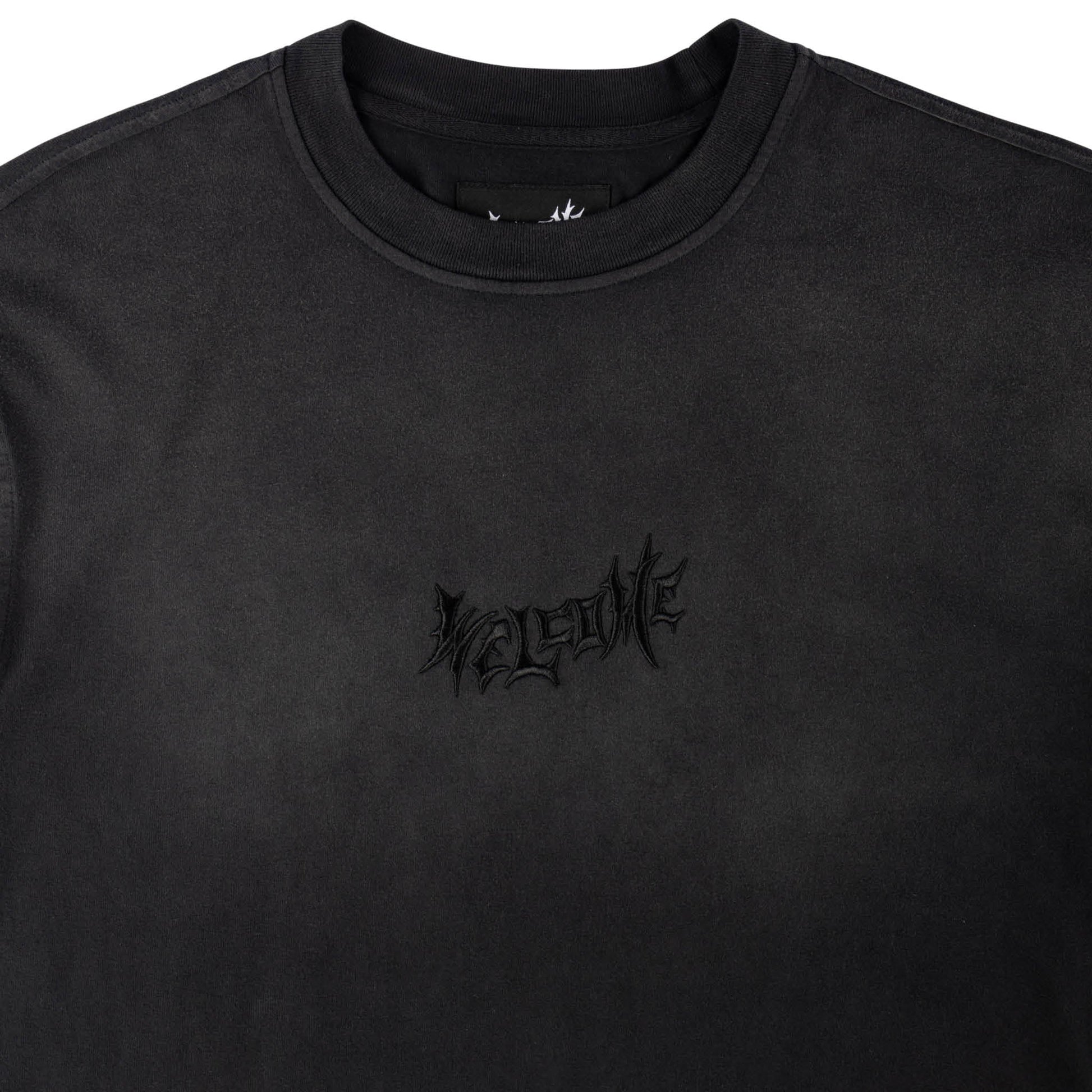 Vamp S/S Garment-Dyed Enzyme Washed Knit - Black