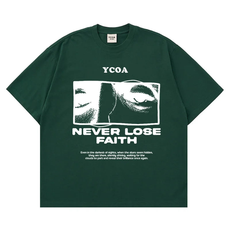 Men Tshirt 100% Cotton Hip Hop Streetwear Korean Fashion Y2K Top Short Sleeve Kpop Oversized Graphic Pulovers Aesthetic Clothing